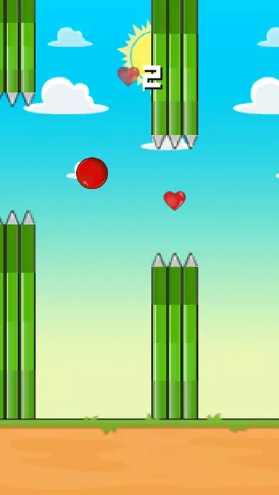 ภาพหน้าจอของ Flappy Red Ball - Tiny Flying