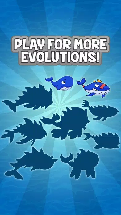 Ảnh chụp màn hình của Humpback Whale Evolution | Blue Fish Orca Clicker