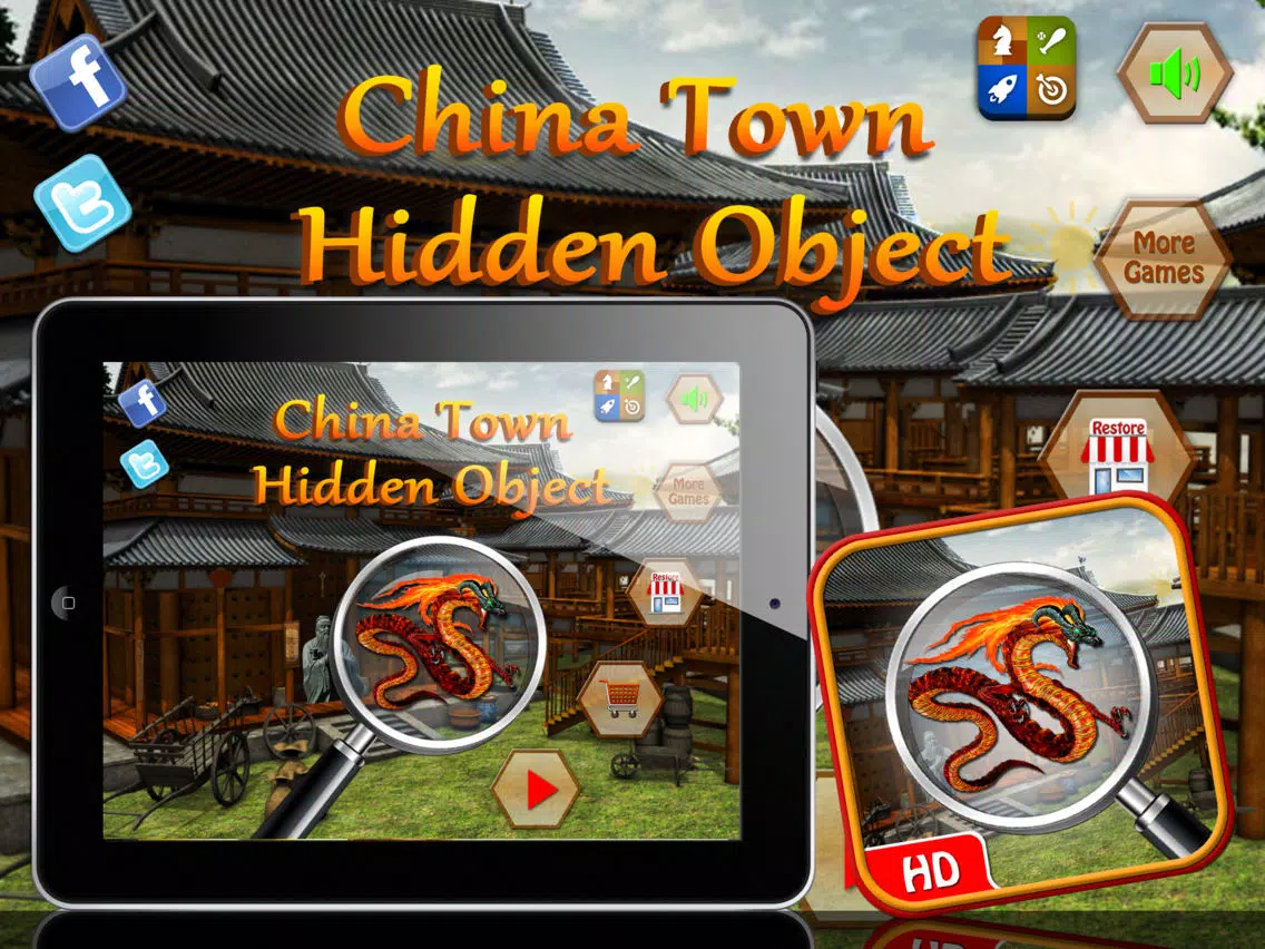 ChinaTown Hidden Object -free Hidden objects Games iPad Screenshots