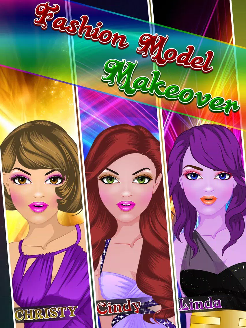 Fashion Model spa,Makeover,Dressup free girls games. iPad Screenshots