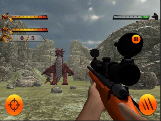 Futuristic Dragon War:Sniper Dino Hunt iPad 应用截图