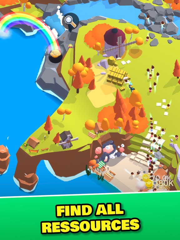 Ảnh chụp màn hình của Idle Explorer iPad 