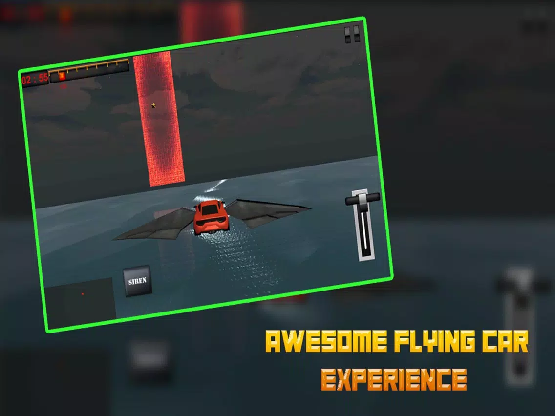 Car In Air : Flying Cop Car 3D iPad Screenshots