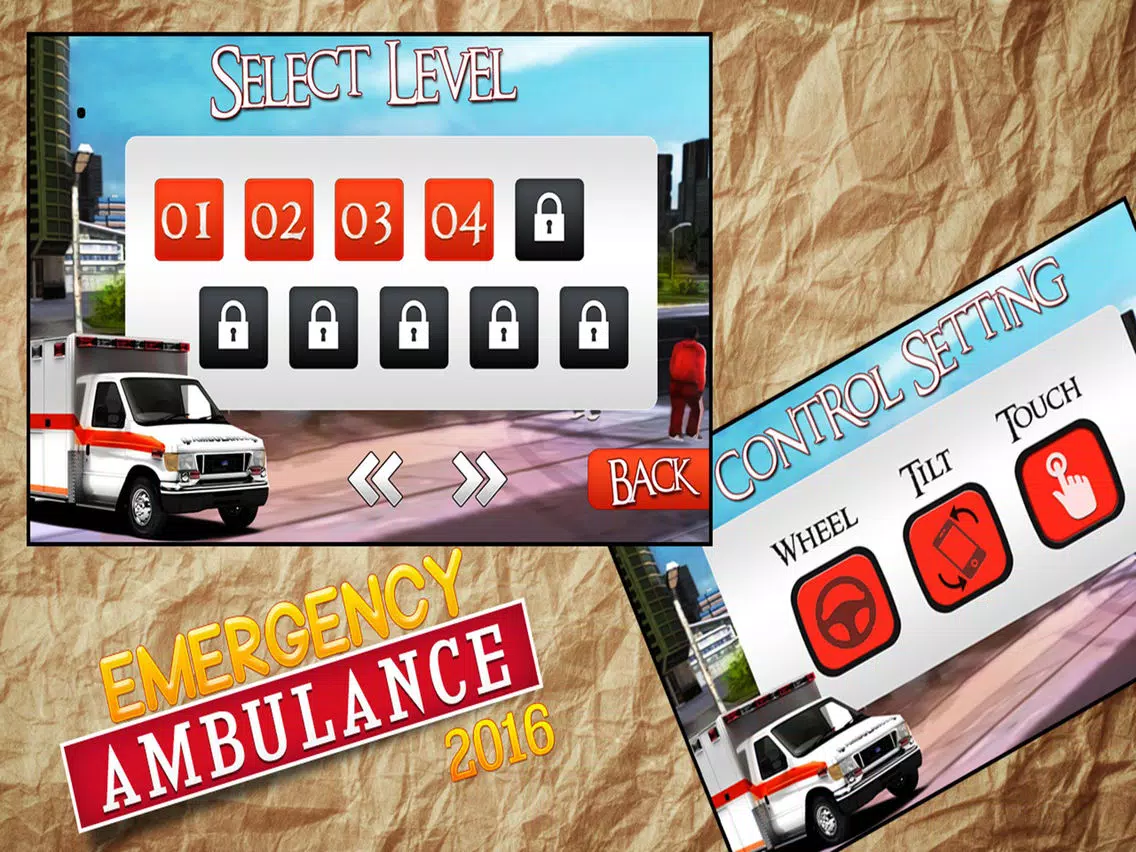 Emergency Ambulance 2016 Game iPad Screenshots