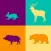 Smart Cubes: forest animals puzzle games for kids