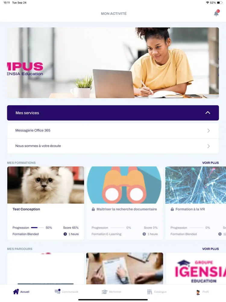 MonCAMPUS Screenshots