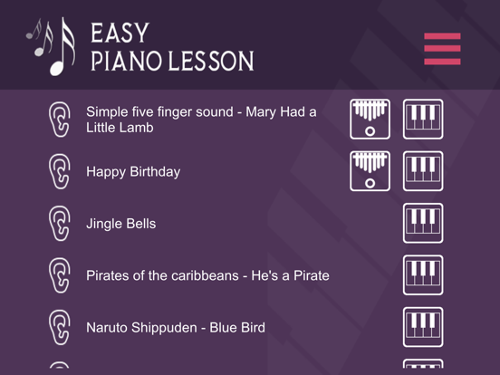 Easy Piano learning iPad Screenshots