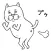 目つきの悪い猫１