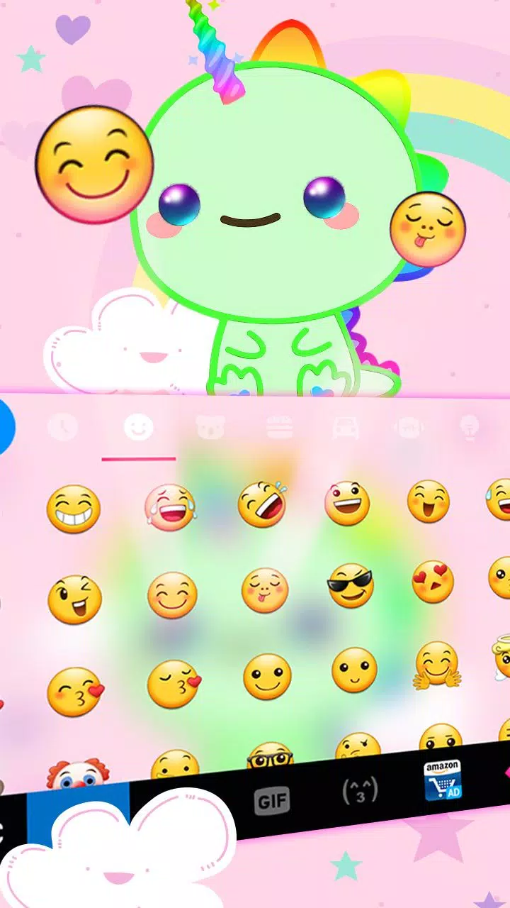 Cute Dinosaur Unicorn Theme Screenshots