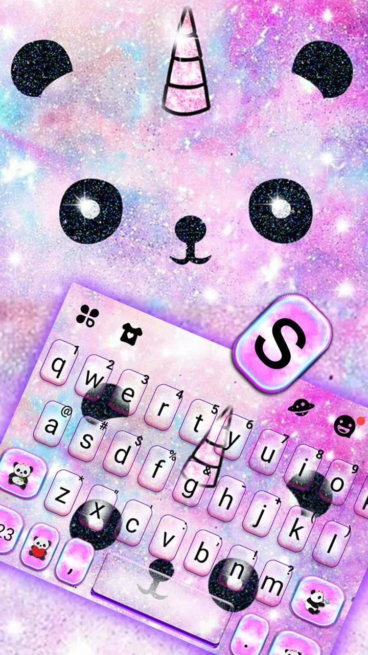 Galaxy Panda Unicorn Theme Screenshots