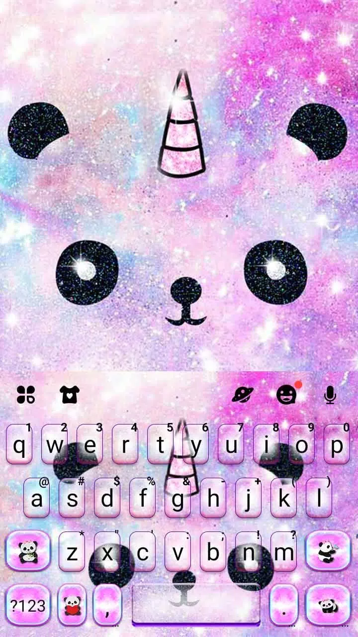 Galaxy Panda Unicorn Theme Screenshots