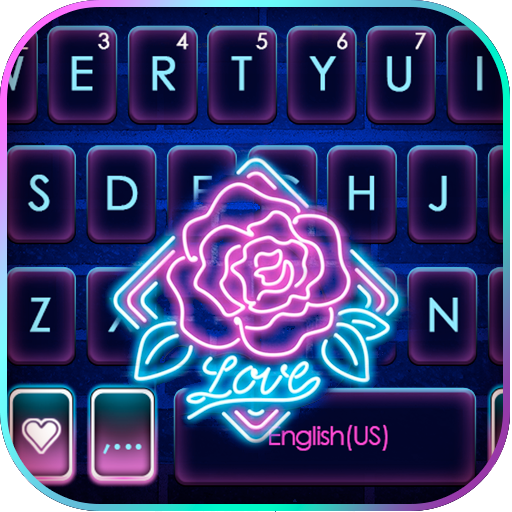 Neon Rose Love