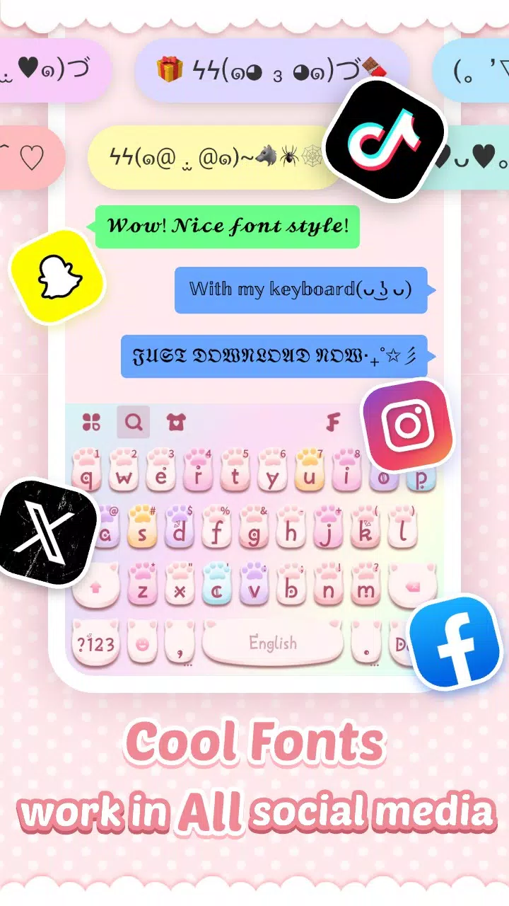 Pink Cute Hippo Theme Screenshots
