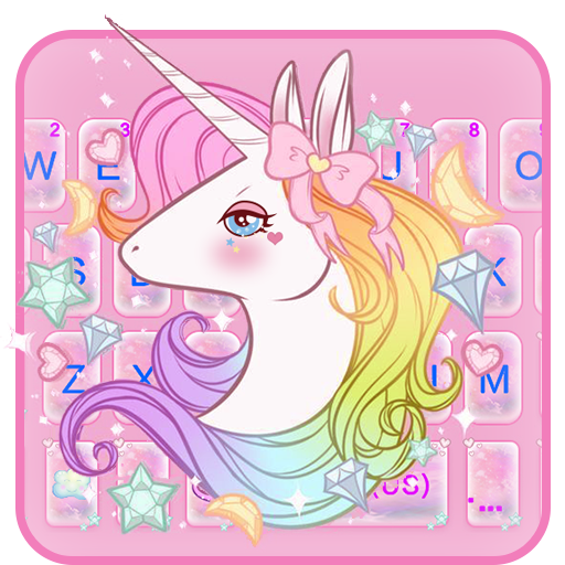 Pinky Unicorn Dreamy Keyboard
