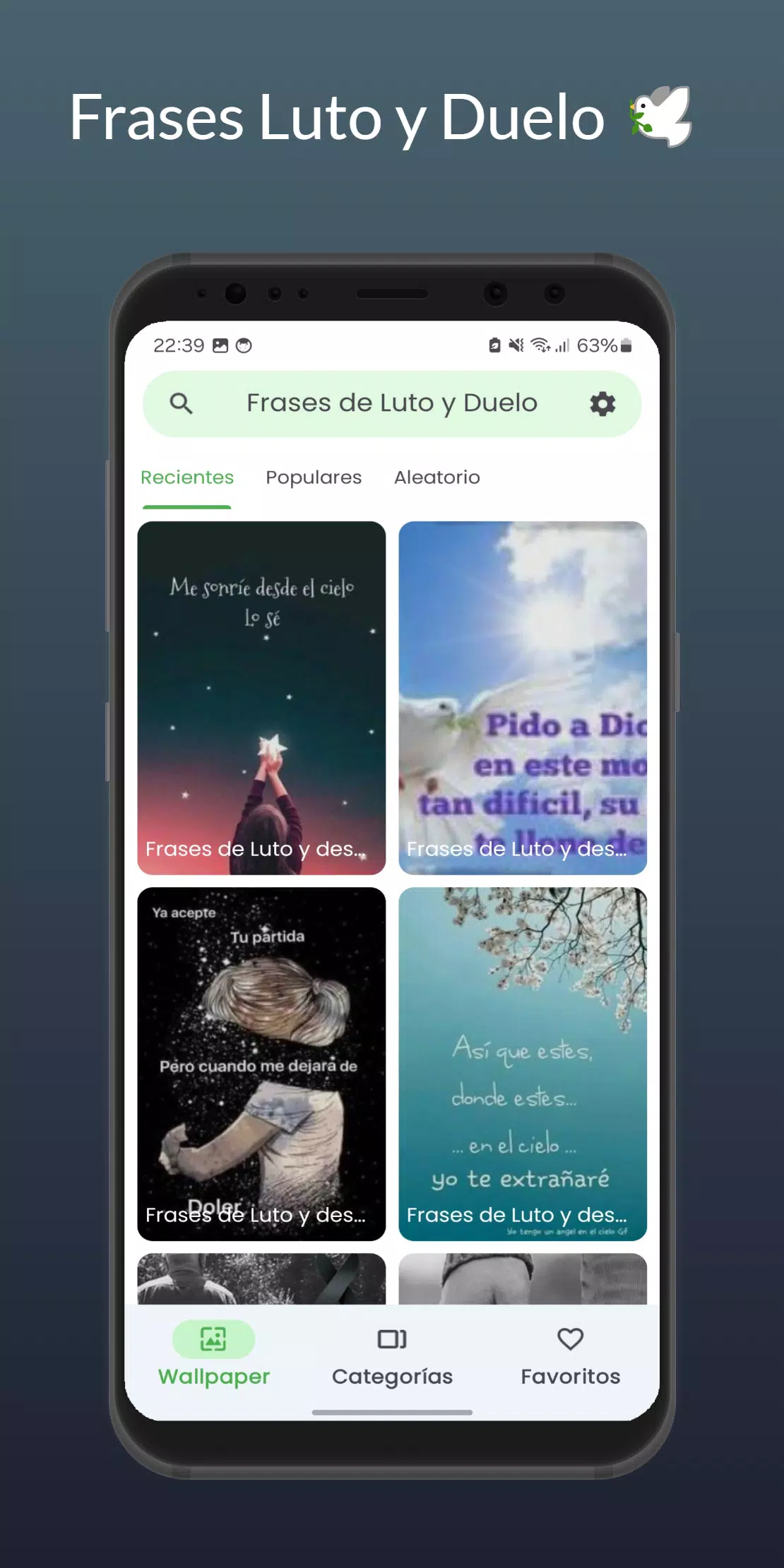 Frases de Luto Duelo y Dolor Screenshots