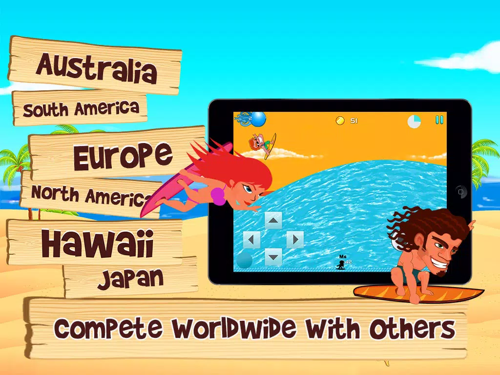 Tsunami Surfing Game – Billabong World Champion Tour iPad  Ekran Görüntüleri