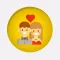 Hug Day Stickers