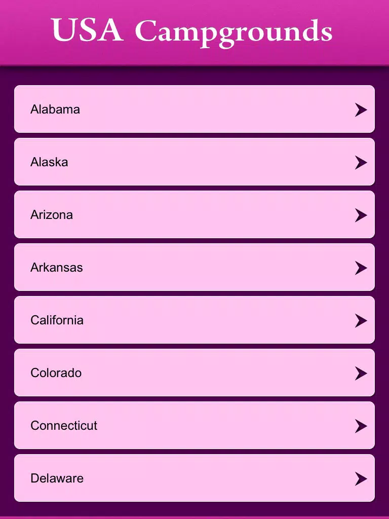 USA Campgrounds and RV Parks iPad Screenshots