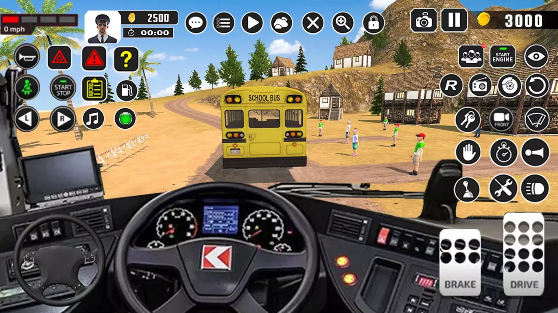 Offroad School Bus Driver Game Screenshots