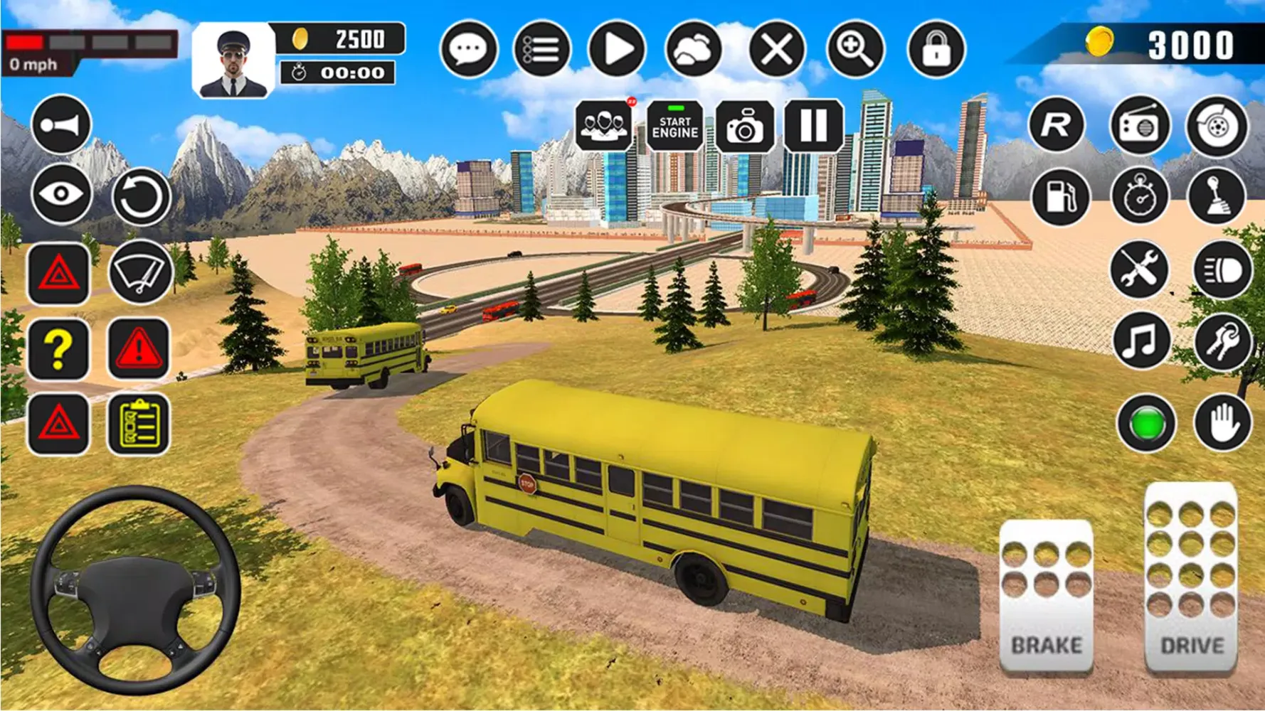 Offroad School Bus Driver Game Screenshots