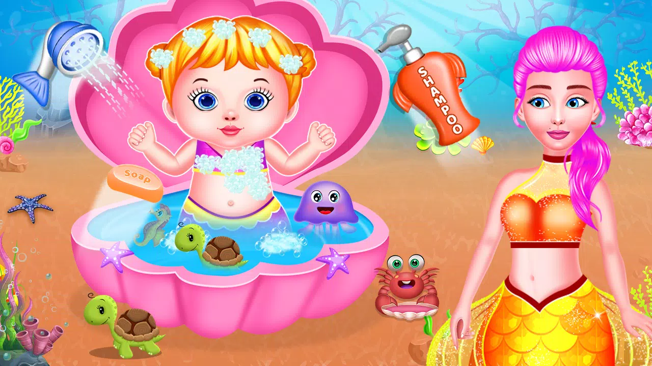 Mermaid Newborn Party Game Screenshots