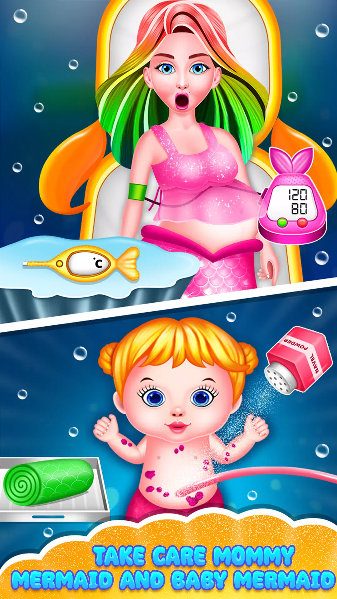 Mermaid Newborn Party Game Screenshots