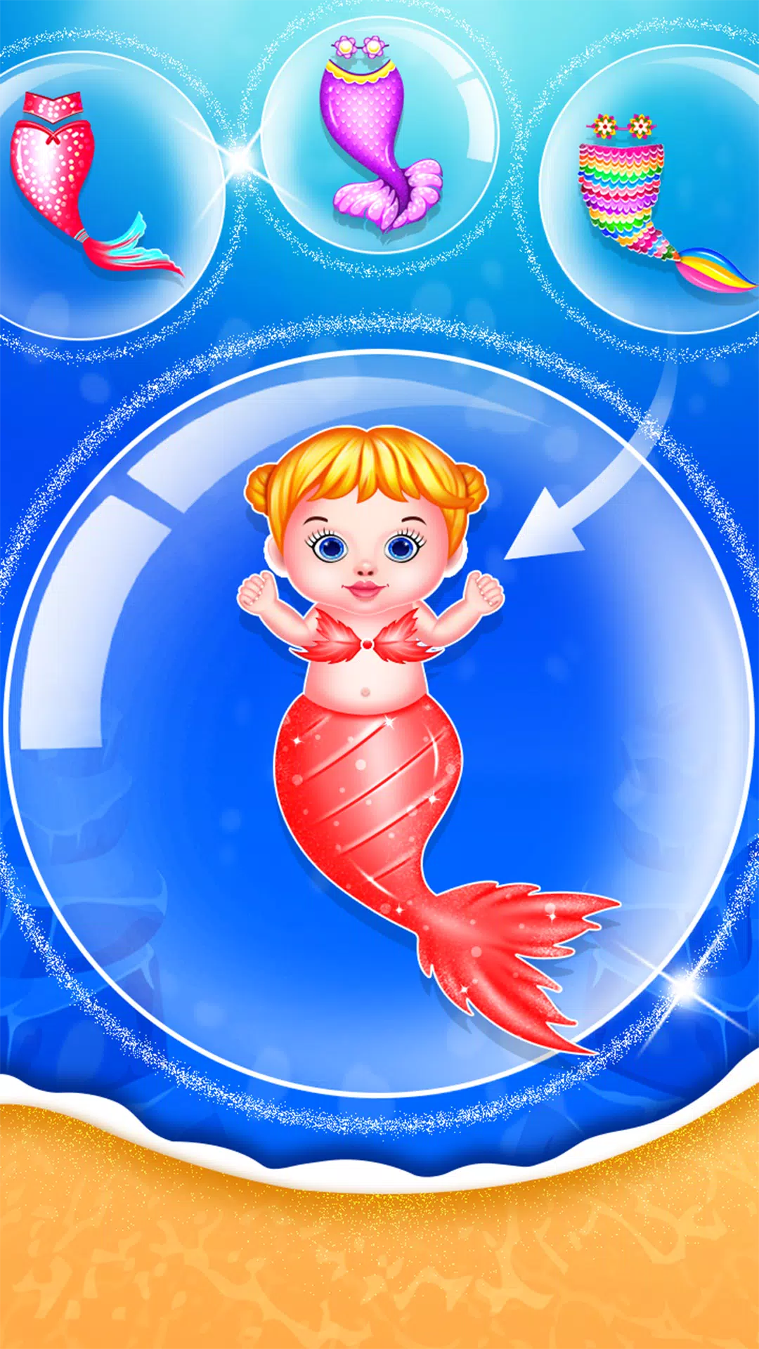 Mermaid Newborn Party Game Screenshots
