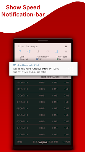Screenshot di Internet Speed Meter & Speed T