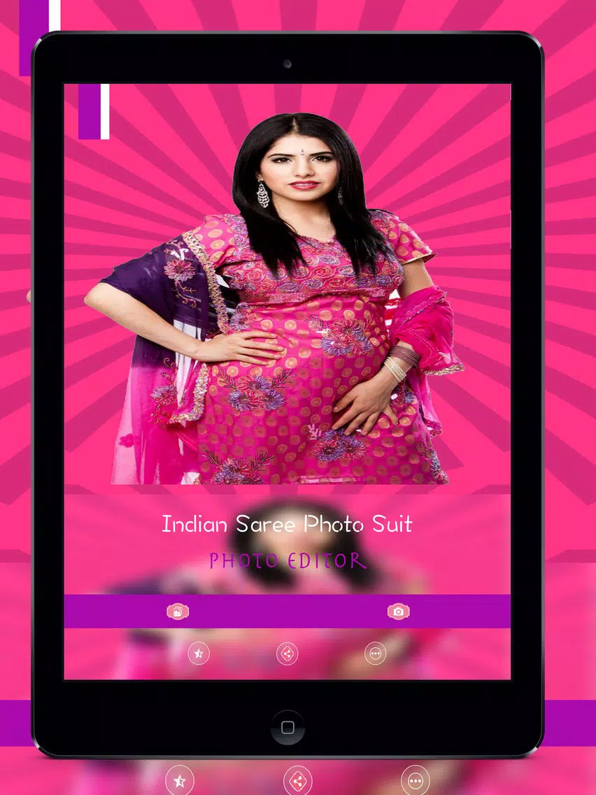 ภาพหน้าจอของ Indian Saree Photo Suit iPad