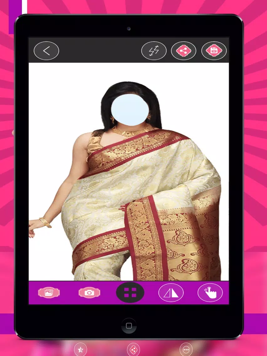 ภาพหน้าจอของ Indian Saree Photo Suit iPad