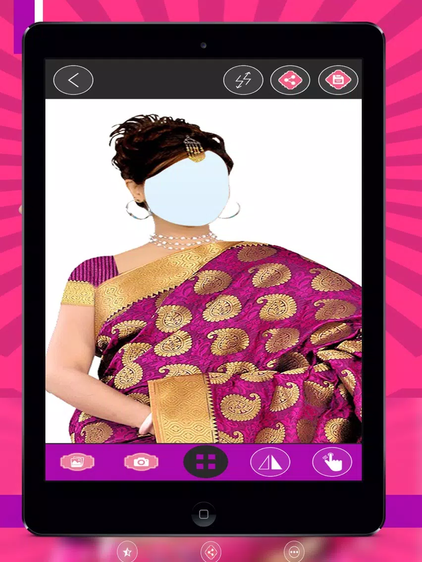 ภาพหน้าจอของ Indian Saree Photo Suit iPad