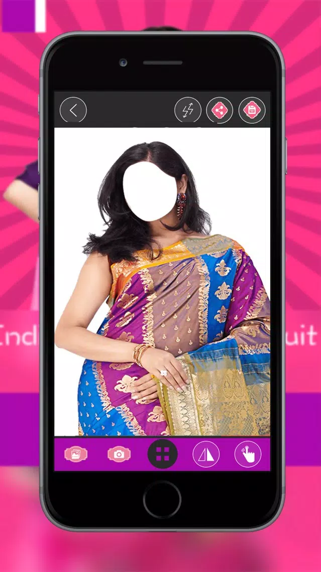ภาพหน้าจอของ Indian Saree Photo Suit