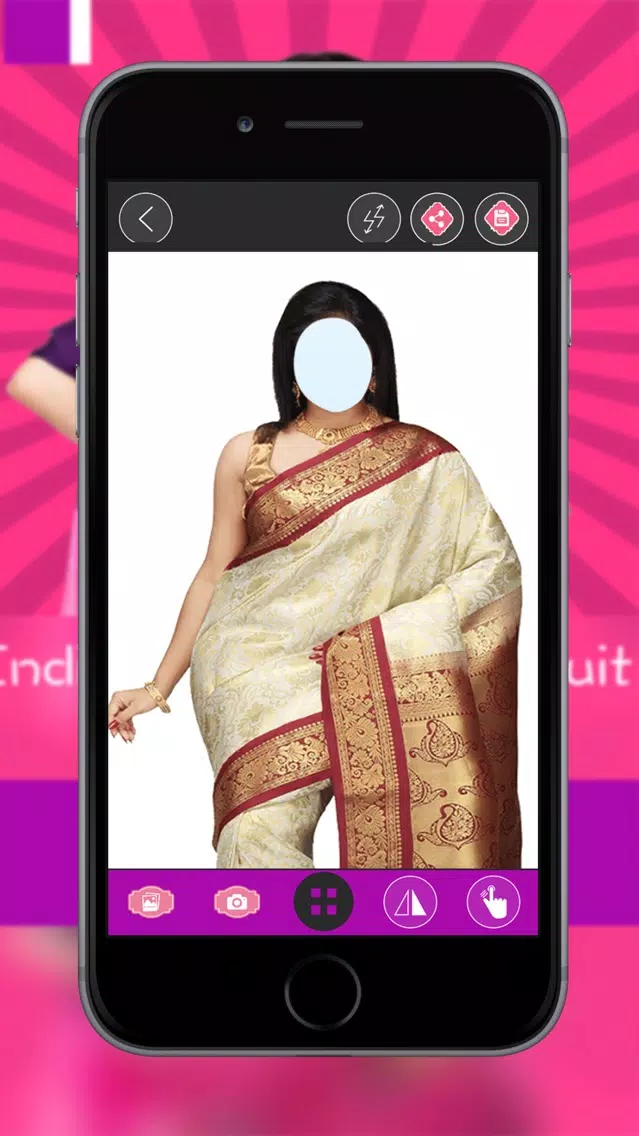 ภาพหน้าจอของ Indian Saree Photo Suit