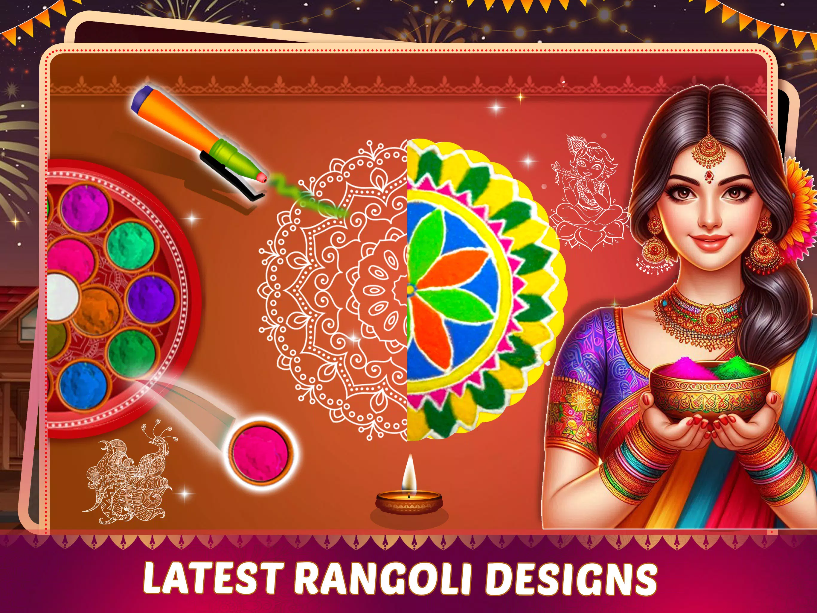 Indian Fashion Diwali Games Screenshots