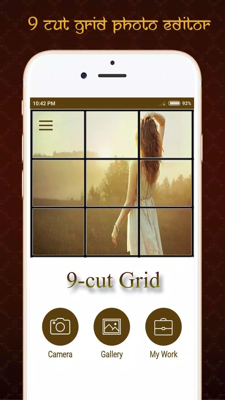 9 Cut Grids Crop Photo Editor Screenshots