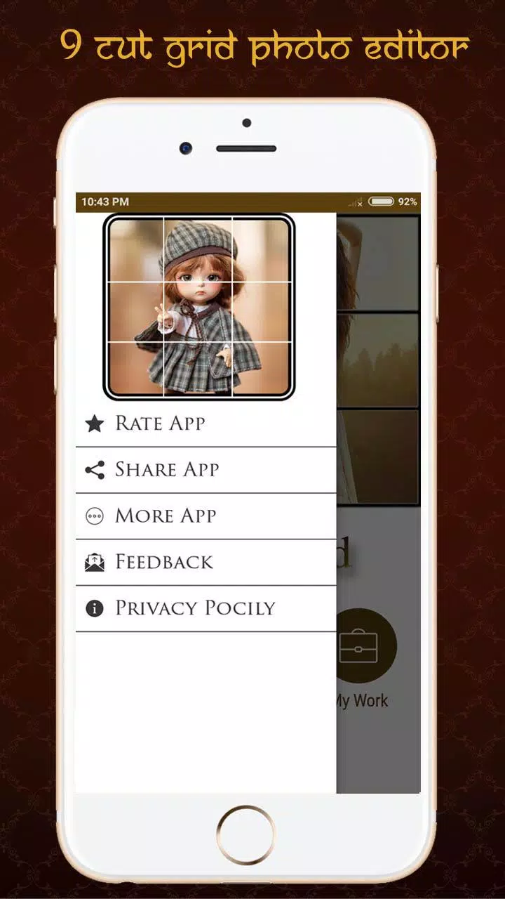 9 Cut Grids Crop Photo Editor Screenshots