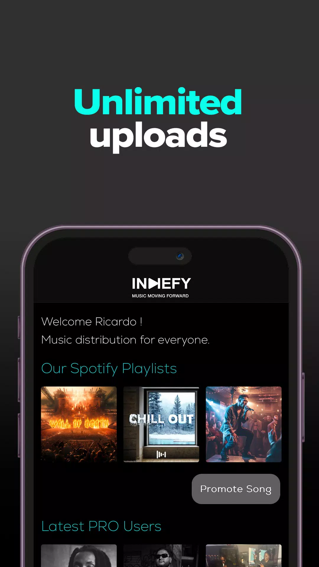 Скриншоты Indiefy - Music Distribution