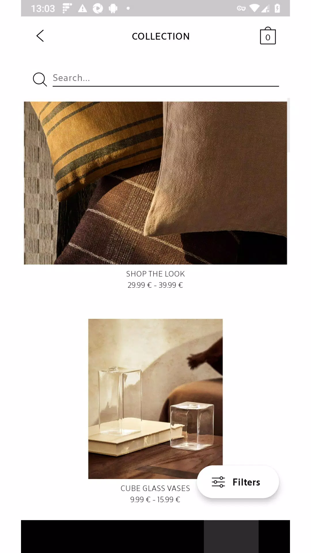 Zara Home Screenshots