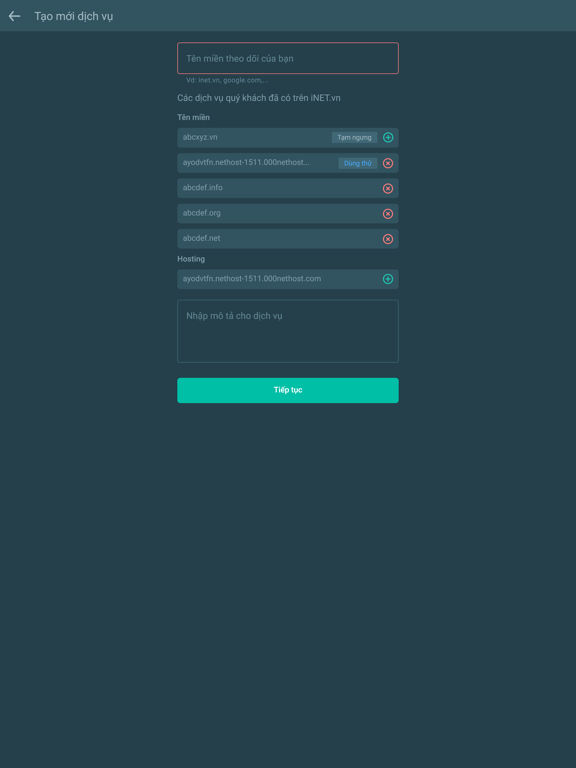 iNET Monitor iPad Screenshots