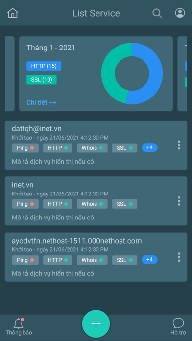 iNET Monitor Screenshots