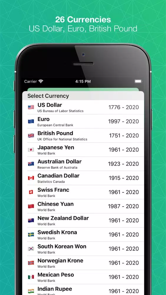 Inflation Calculator Pro Screenshots