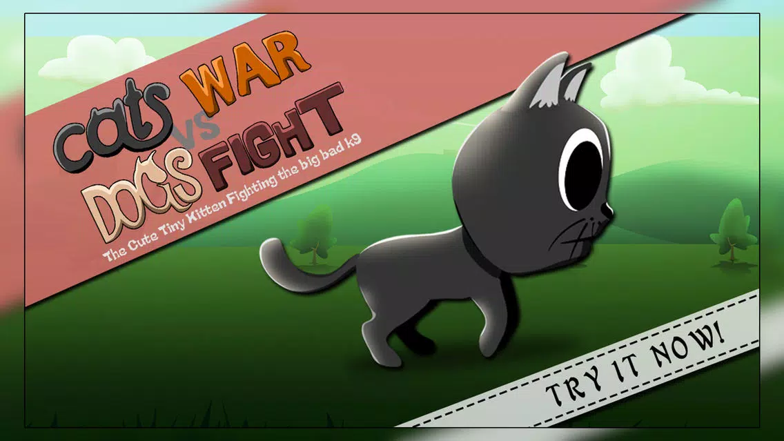 Cats War VS Dogs Fight : The Cute Tiny Kitten Fighting the Big Bad K9 - Free Screenshots