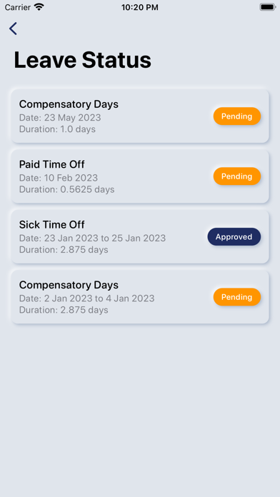 CAS App Screenshots