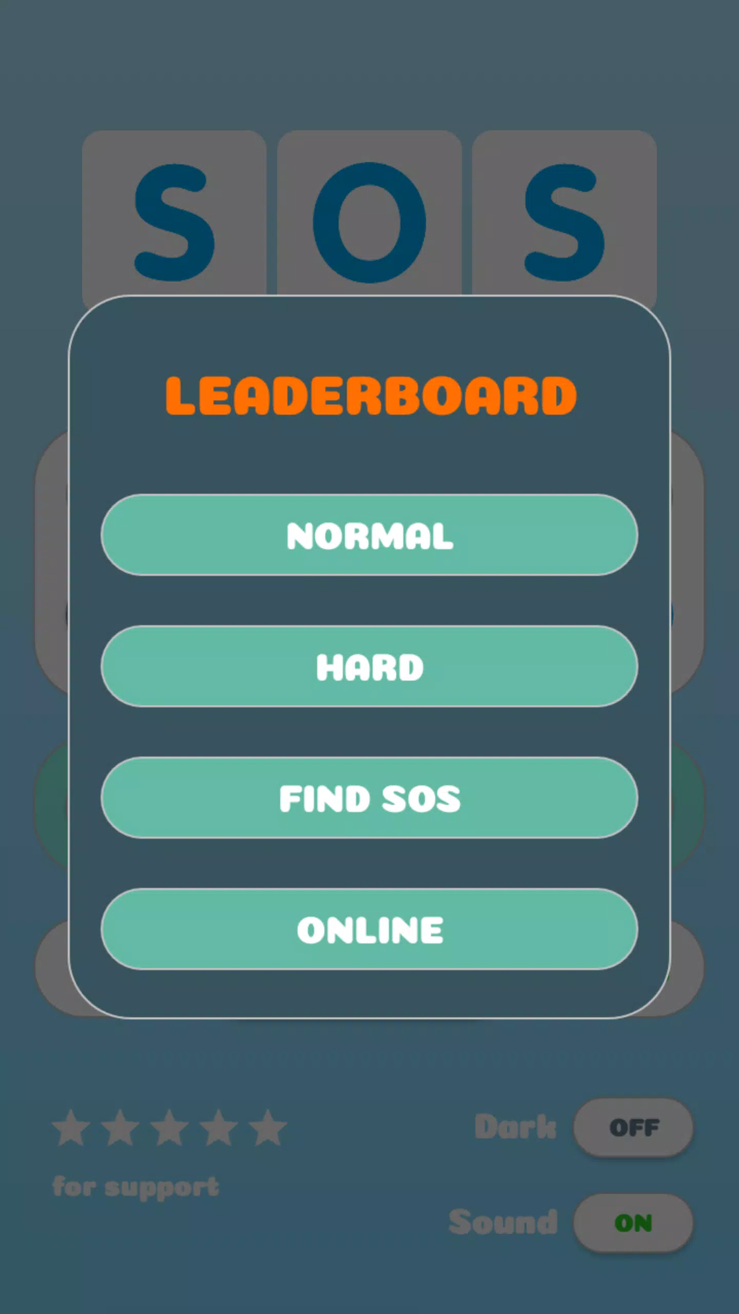SOS Game Screenshots