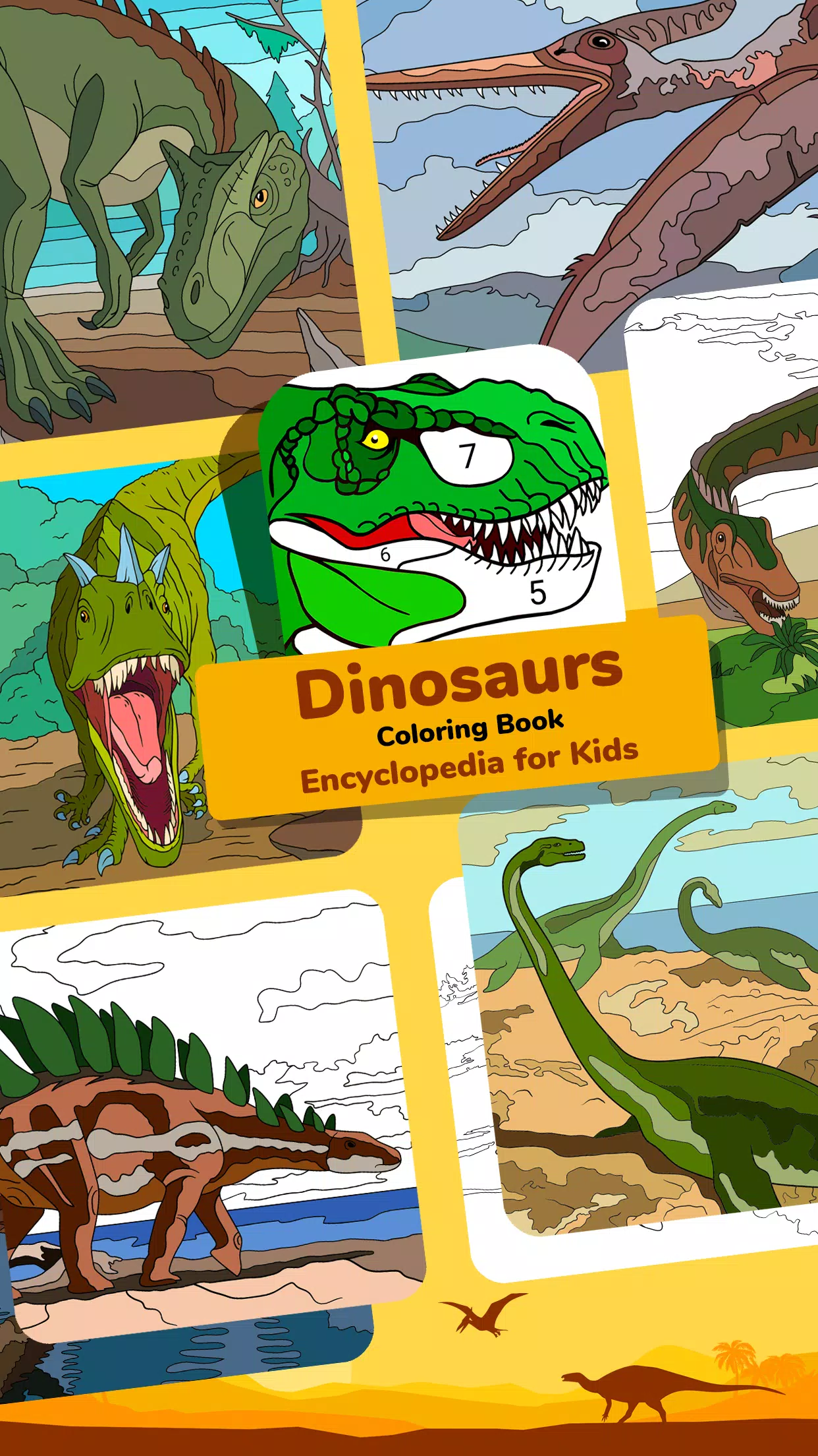 Dino Coloring Encyclopedia Screenshots