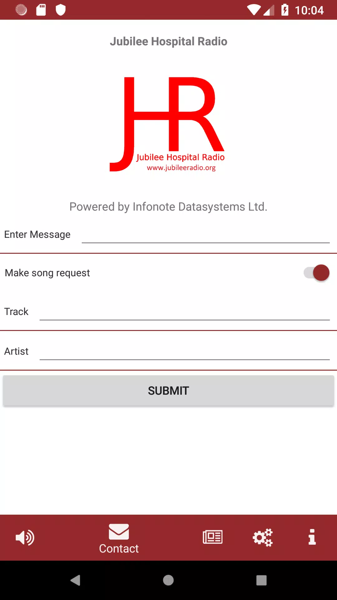 Jubilee Hospital Radio Screenshots