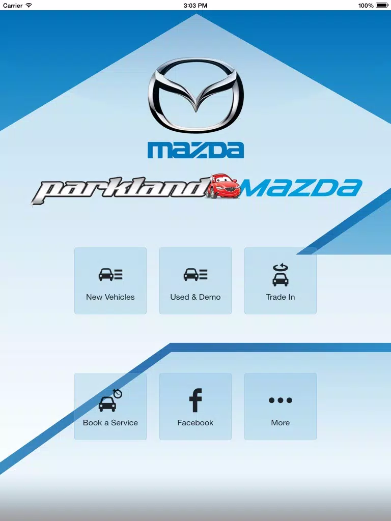 Parkland Mazda Mobile iPad Screenshots