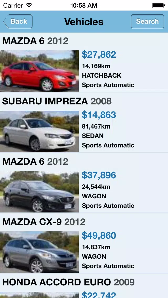 Parkland Mazda Mobile Screenshots