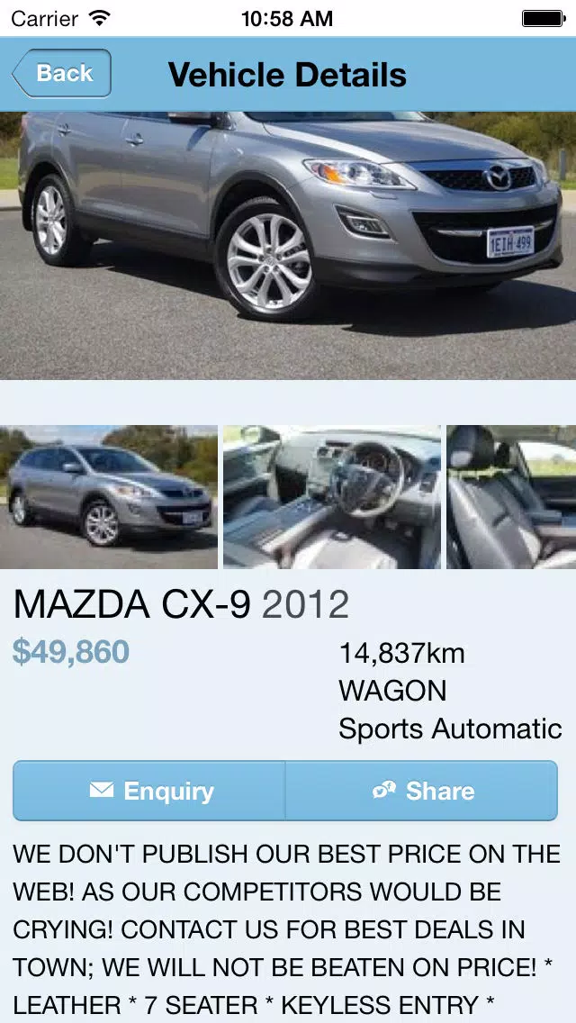 Parkland Mazda Mobile Screenshots
