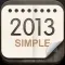 탁상달력2013 : 심플캘린더